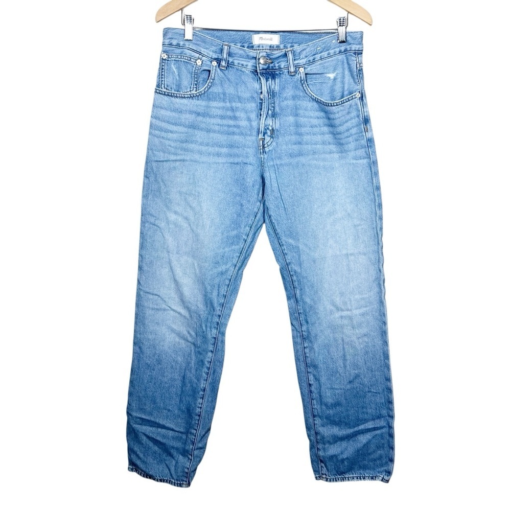 Madewell Womens the dean easy straight leg jeans size 29 button fly cotton blend